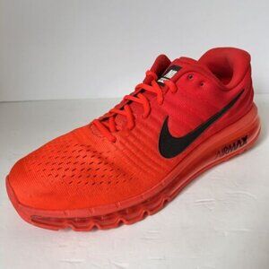 Nike Air Max 2017 Sz 14 Bright Crimson Orange 849559-602